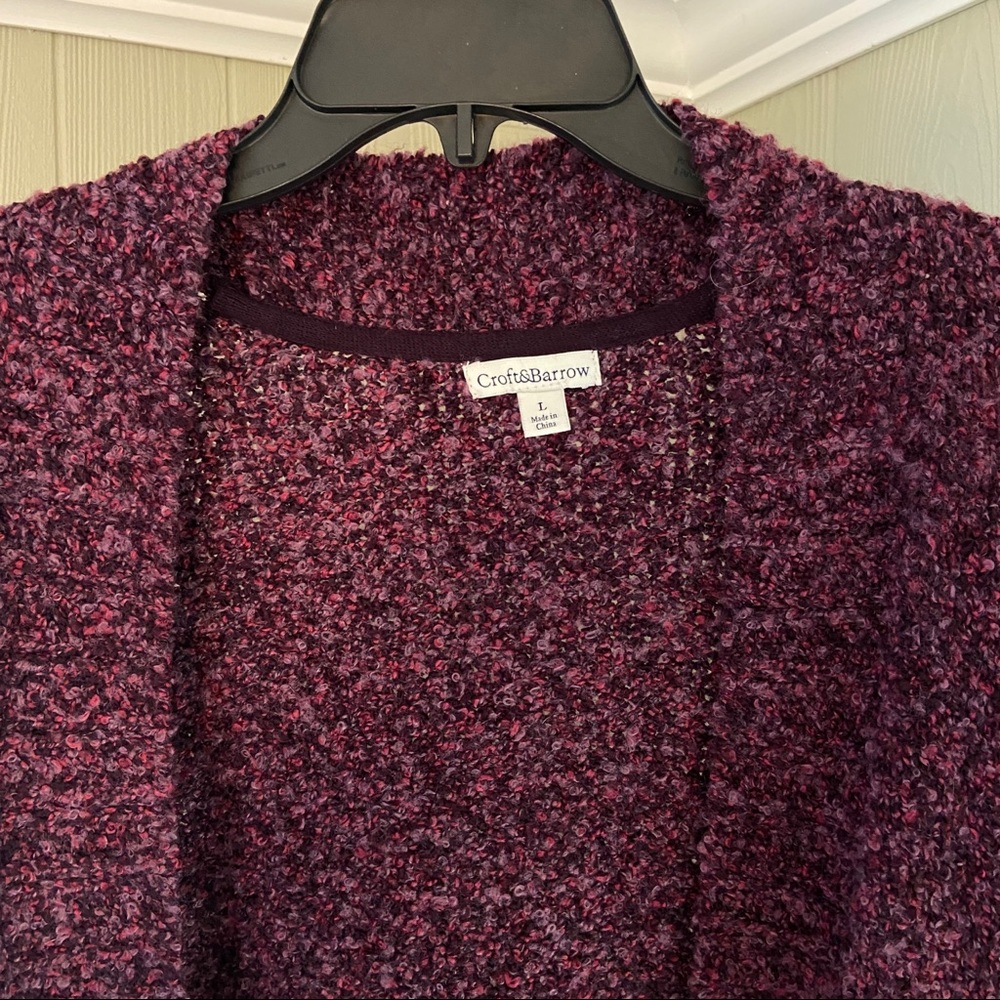 Purple oversized cardigan sweater - Picture 4 of 4